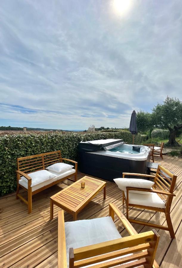 Chambre D'Hotes Avec Jacuzzi Ventoux Cocoon Bedoin Luaran gambar