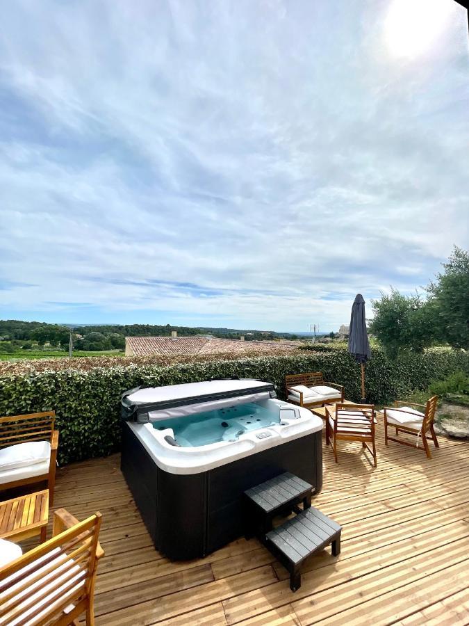 Chambre D'Hotes Avec Jacuzzi Ventoux Cocoon Bedoin Luaran gambar